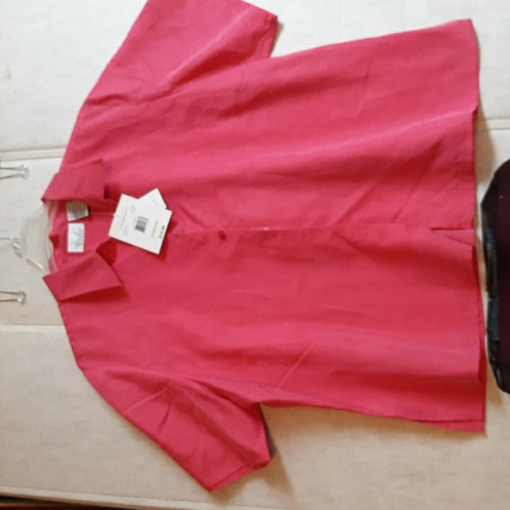KATHY Lee pink size 22/24 women's silk/poly shirt.
